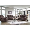 image:imageSignature Design by Ashley Faux Leather Manual Rocker Recliner CaramelUmber