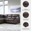 image:imageSignature Design by Ashley Faux Leather Manual Rocker Recliner CaramelUmber