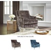 image:imageSignature Design by Ashley Gloriann Crushed Velvet Glam Accent Chair with Acrylic Legs Charcoal GrayDark Gray