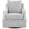 image:imageSignature Design by Ashley Gubbins Classic Swivel Accent Chair with Reversible Pillow Back and Loose Seat Cushion Light Gray