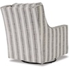 image:imageSignature Design by Ashley Kambria Swivel Glider Accent Chair IvoryBlackIvory  Black