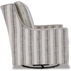 image:imageSignature Design by Ashley Kambria Swivel Glider Accent Chair IvoryBlackIvory  Black