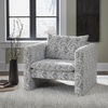 image:imageSignature Design by Ashley Kenbell Contemporary Geometric Patterned Accent Chair with Loose Cushions Black amp White