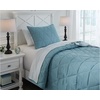 image:imageSignature Design by Ashley Kiandra Geometric Pattern amp Watercolor Succulent Design Reversible Twin Comforter with One Sham Set Light Green White