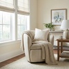 image:imageSignature Design by Ashley Kierreys Leather Swivel Barrel Chair Bone