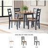 image:imageSignature Design by Ashley Ladder Back Dining Chairs Set of 2 CreamBrownLight Brown  Blue