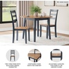 image:imageSignature Design by Ashley Ladder Back Dining Chairs Set of 2 CreamBrownLight Brown  Blue