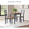 image:imageSignature Design by Ashley Ladder Back Dining Chairs Set of 2 CreamBrownLight Brown  Blue