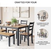 image:imageSignature Design by Ashley Ladder Back Dining Chairs Set of 2 CreamBrownLight Brown  Blue