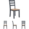 image:imageSignature Design by Ashley Ladder Back Dining Chairs Set of 2 CreamBrownLight Brown  Blue