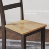 image:imageSignature Design by Ashley Ladder Back Dining Chairs Set of 2 CreamBrownLight Brown  Dark Brown