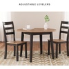 image:imageSignature Design by Ashley Ladder Back Dining Chairs Set of 2 CreamBrownLight Brown  Dark Brown