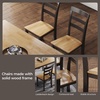 image:imageSignature Design by Ashley Ladder Back Dining Chairs Set of 2 CreamBrownLight Brown  Dark Brown
