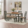 image:imageSignature Design by Ashley Ladder Back Dining Chairs Set of 2 CreamBrownLight Brown  Green