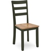 image:imageSignature Design by Ashley Ladder Back Dining Chairs Set of 2 CreamBrownLight Brown  Green