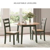 image:imageSignature Design by Ashley Ladder Back Dining Chairs Set of 2 CreamBrownLight Brown  Green