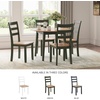 image:imageSignature Design by Ashley Ladder Back Dining Chairs Set of 2 CreamBrownLight Brown  Green