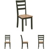 image:imageSignature Design by Ashley Ladder Back Dining Chairs Set of 2 CreamBrownLight Brown  Green