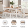 image:imageSignature Design by Ashley Ladder Back Dining Chairs Set of 2 CreamBrownLight Brown  White