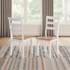 image:imageSignature Design by Ashley Ladder Back Dining Chairs Set of 2 CreamBrownLight Brown  White