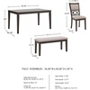 image:imageSignature Design by Ashley Langwest 6Piece Dining Table Set with BenchBrown