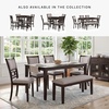 image:imageSignature Design by Ashley Langwest 6Piece Dining Table Set with BenchBrown