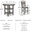 image:imageSignature Design by Ashley Langwest 6Piece Dining Table Set with BenchGrey