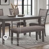 image:imageSignature Design by Ashley Langwest 6Piece Dining Table Set with BenchGrey