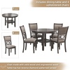 image:imageSignature Design by Ashley Langwest 6Piece Dining Table Set with BenchGrey