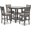 image:imageSignature Design by Ashley Langwest 6Piece Dining Table Set with BenchGrey