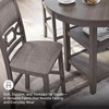 image:imageSignature Design by Ashley Langwest 6Piece Dining Table Set with BenchGrey