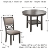 image:imageSignature Design by Ashley Langwest 6Piece Dining Table Set with BenchGrey