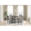 image:imageSignature Design by Ashley Langwest 6Piece Dining Table Set with BenchGrey