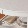 image:imageSignature Design by Ashley Langwest 6Piece Dining Table Set with BenchWhite