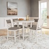 image:imageSignature Design by Ashley Langwest 6Piece Dining Table Set with BenchWhite