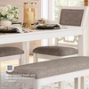 image:imageSignature Design by Ashley Langwest 6Piece Dining Table Set with BenchWhite