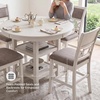 image:imageSignature Design by Ashley Langwest 6Piece Dining Table Set with BenchWhite
