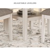 image:imageSignature Design by Ashley Langwest 6Piece Dining Table Set with BenchWhite