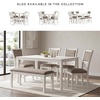 image:imageSignature Design by Ashley Langwest 6Piece Dining Table Set with BenchWhite