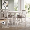 image:imageSignature Design by Ashley Langwest 6Piece Dining Table Set with BenchWhite