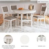 image:imageSignature Design by Ashley Langwest 6Piece Dining Table Set with BenchWhite