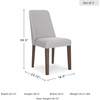 image:imageSignature Design by Ashley Lyncott Dining Chairs Set of 2 YellowCream  Brown