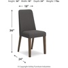 image:imageSignature Design by Ashley Lyncott Dining Chairs Set of 2 YellowDark Gray  Brown