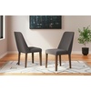 image:imageSignature Design by Ashley Lyncott Dining Chairs Set of 2 YellowDark Gray  Brown