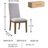 image:imageSignature Design by Ashley Lyncott Dining Chairs Set of 2 YellowLight Gray  Dark Brown