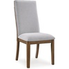 image:imageSignature Design by Ashley Lyncott Dining Chairs Set of 2 YellowLight Gray  Dark Brown