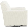 image:imageSignature Design by Ashley Modern Herstow Swivel Glider Accent Chair Ivory
