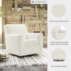 image:imageSignature Design by Ashley Modern Herstow Swivel Glider Accent Chair Ivory