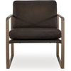 image:imageSignature Design by Ashley Modern Leather Accent Chair Dark Brown amp Gold