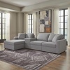 image:imageSignature Design by Ashley Modmax Contemporary Swivel Glider Recliner Manual Reclining Motion with Hidden Storage NextGen Nuvella Performance Fabric for Nurseries Light Gray 42 WLeft Hand Facing